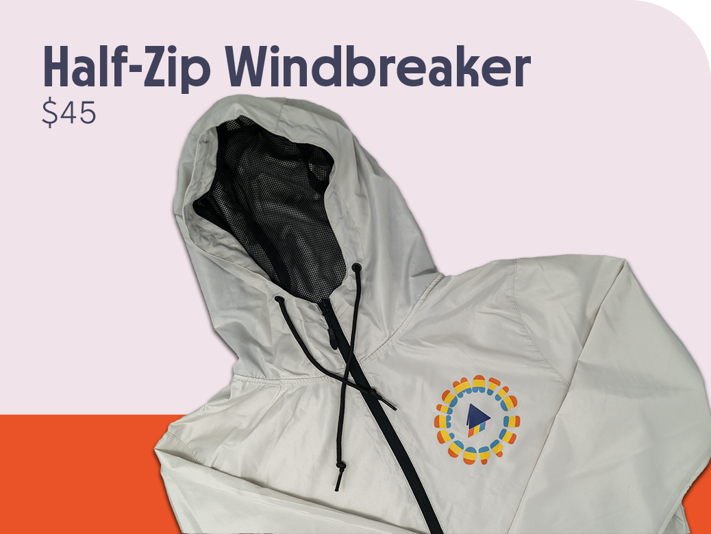Half-zip Windbreaker